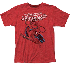 Red Short-Sleeved Blouse with Ruffled Collar